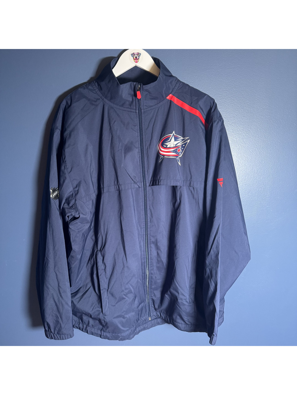 Columbus Blue Jackets NHL Fanatics Authentic Pro Jacket 2018 Season Size L